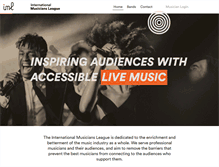 Tablet Screenshot of musicians-league.org